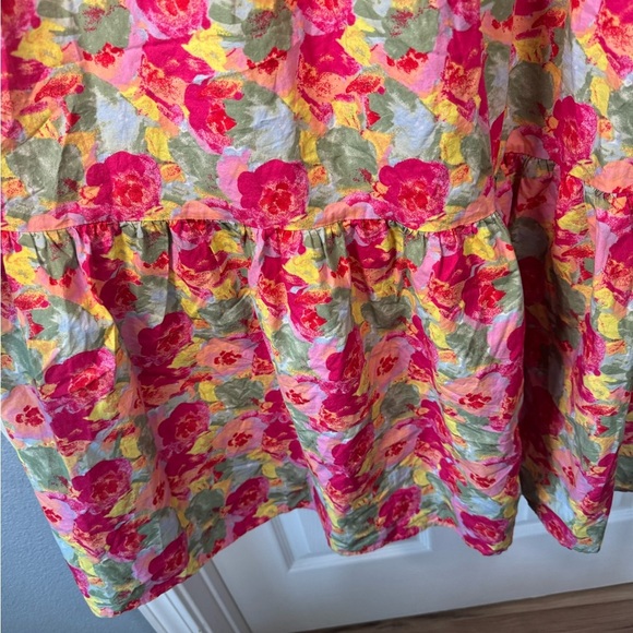 NWT Peyton & Parker Mommy & Me Pink Floral Midi Flutter Sleeve Dress Size Large - Picture 3 of 9